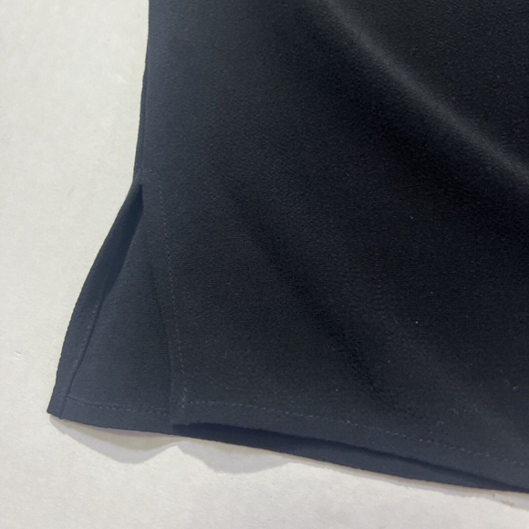 Eileen Fisher Jersey T-Shirt Midi Dress Women's Sz Medium Short Sleeve Black - Picture 9 of 14